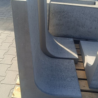 oporowa L - wys. 80 cm (wibroprasowana, beton zwykły)