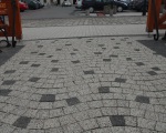 Kostka K-23 płukana - kolor biały i grafitowy