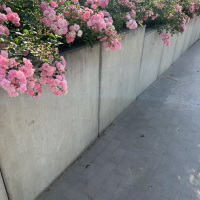 ściana oporowa typu L (zbrojony beton architektoniczny)